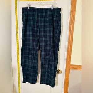 Nutria Men's Blue / Green Plaid Lounge Pants Size 2XL BX9